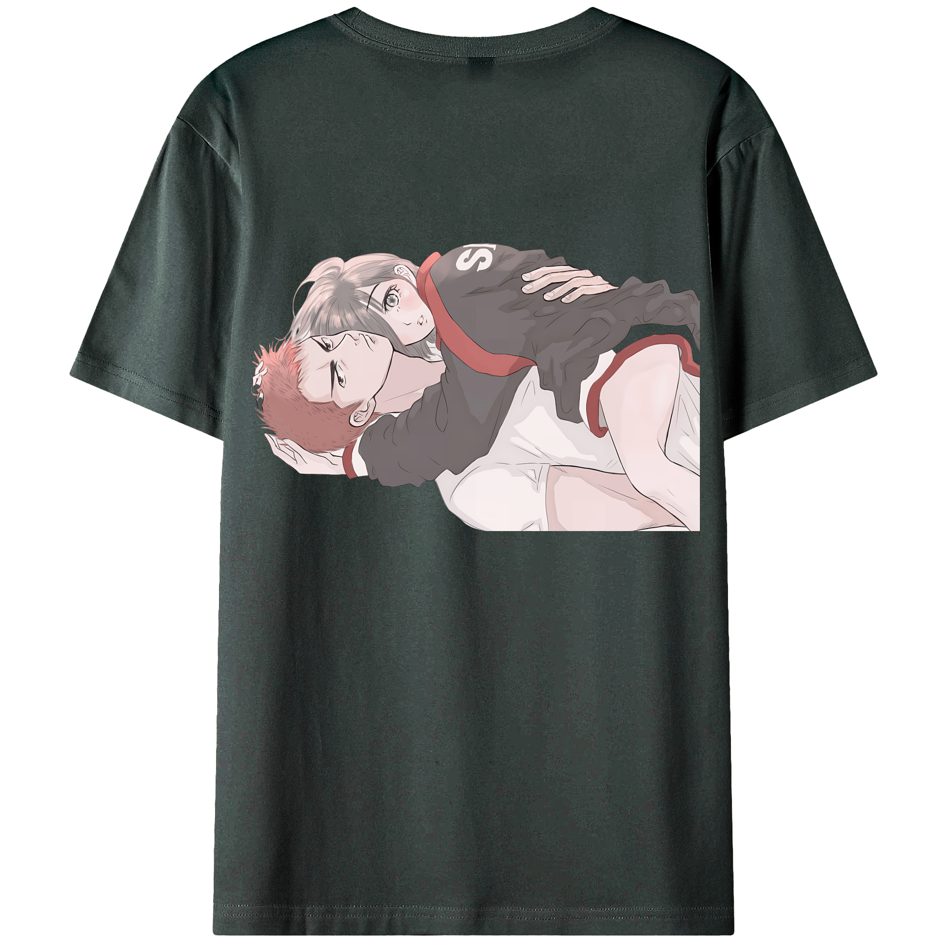 （画像用） SLAM DUNK／スラムダンク 綿100％ メンズ半袖Tシャツ（バックプリント） 通気性